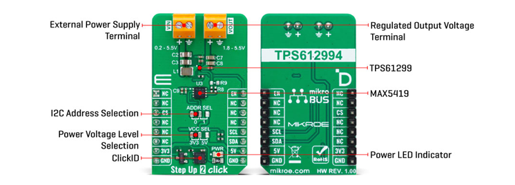 Location Circuit - Mikroe MIKROE-6076 Step Up 2 Click